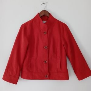 Ann Trinity Women's Orange Jacket Size Small